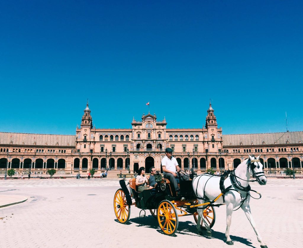 Svq Rebecca (mckay) Richardson Horse And Buggy Plaza De España Seville Intl Usev Spring 2016