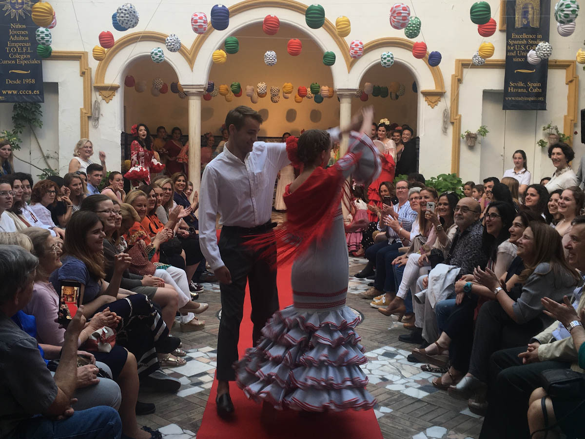 Students Showing Off The Dance Moves They Learned During Their Semester In Seville