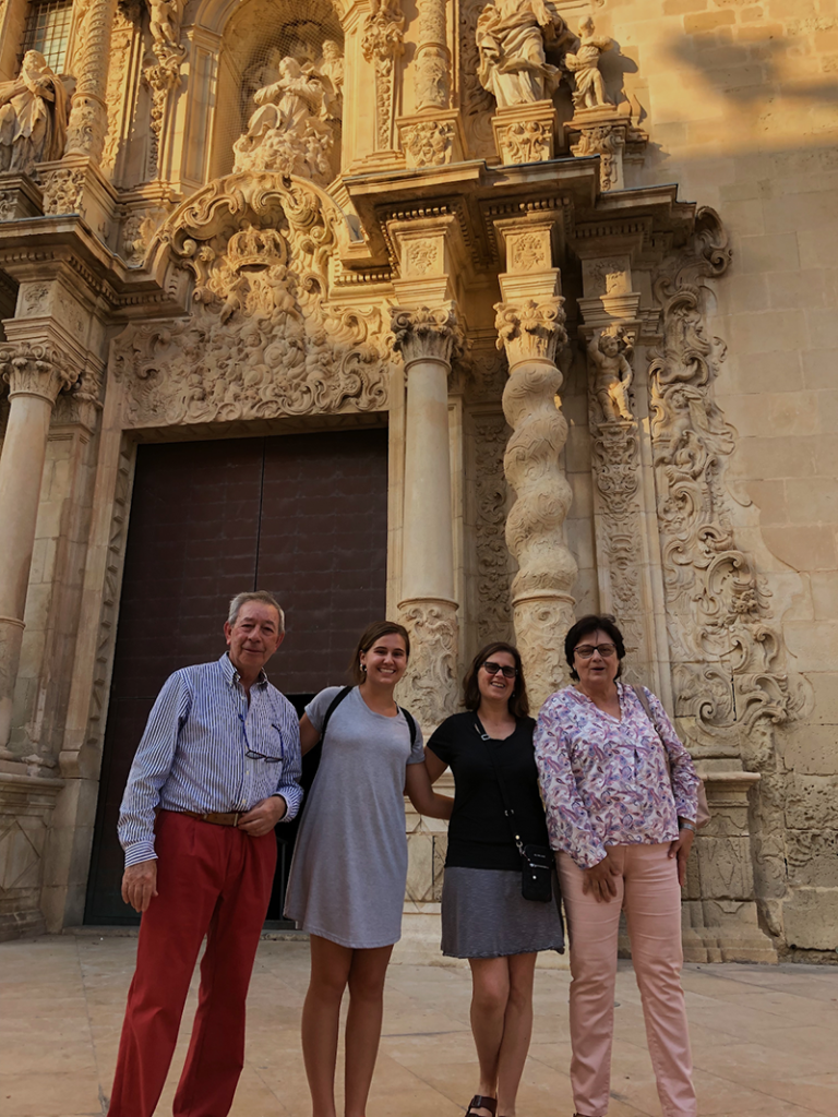  Mom And Host Fam Santa María Lirios And Pepe Gave My Mom A Tour Of Alicante When My Family Had Come To Pick Me Up In May. We Stopped At The Basilica Of Santa María.