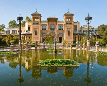 The Alcázar palace and gardens. Seville, Spain